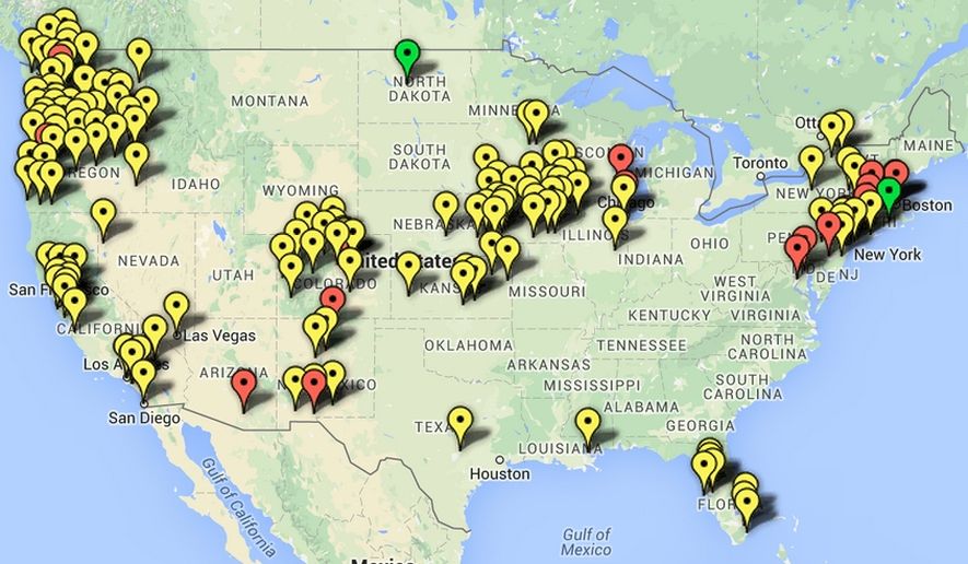 Sanctuary Cities Welcome Immigrants With Open Arms Triton Times   Sanctuary Cities Map From CIS C0 7 844 499 S885x516 